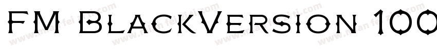 FM BlackVersion 100字体转换